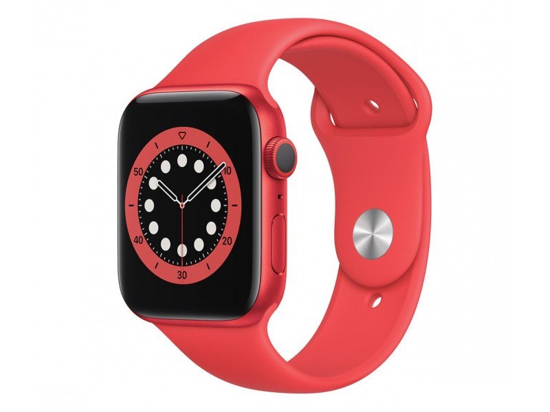 APPLE Watch Series 6 GPS 44mm PRODUCT RED Aluminium Case with PRODUCT RED Sport Band - Regular
