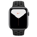 Zegarek Nike Series 5 GPS+Cellular, 44mm koperta z aluminium w kolorze gwiezdnej szarości z paskiem sportowym Nike w kolorze ant