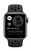Zegarek Nike Series 6 GPS, 40mm koperta z aluminium w kolorze gwiezdnej szarości z paskiem sportowym antracyt/czarny Nike - Regu