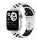Zegarek Nike Series 6 GPS, 44mm koperta z aluminium w kolorze srebrnym z paskiem sportowym czysta platyna/czarny Nike - Regular