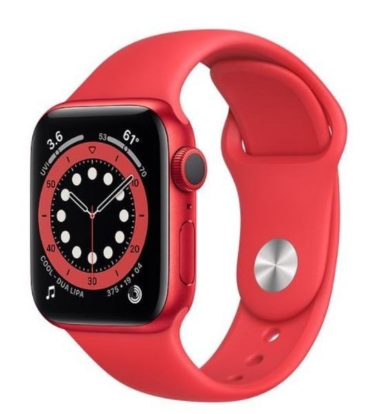 Zegarek Series 6 GPS, 40mm koperta z aluminium z edycji (PRODUCT)RED z paskiem sportowym z edycji (PRODUCT)RED - Regular