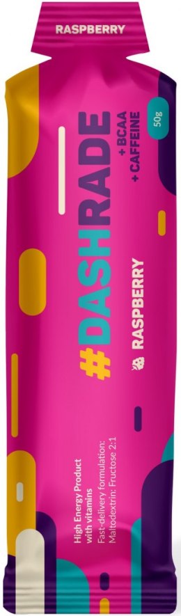 Żel energetyczny #DASHRADE RASPBERRY + BCAA + CAFFEINE