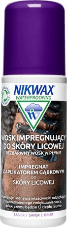 Wosk impregnujący do skóry licowej Nikwax WWFL gąbka, neutralny 125 ml