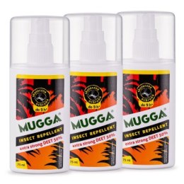 Zestaw Mugga spray na komary i kleszcze 3x 50% DEET