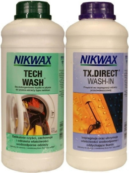 Zestaw pielęgnacyjny Nikwax Tech Wash + TX.Direct Wash-In 2* 1000 ml
