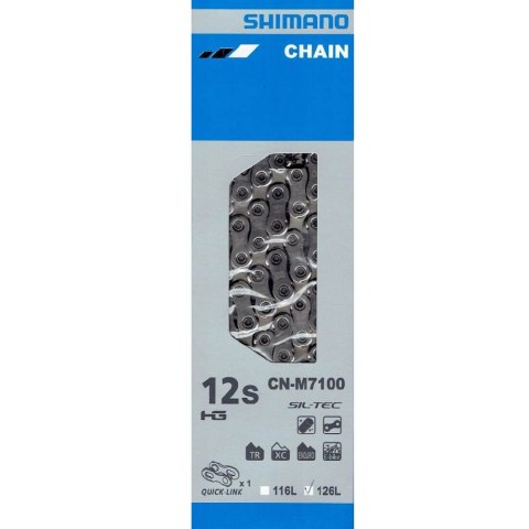Łańcuch 12 rzędowy Shimano SLX CN-M7100 126 ogniw + spinka
