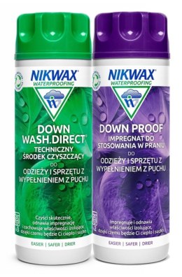 Zestaw pielęgnacyjny Nikwax Down Wash + Down Proof 2*300 ml