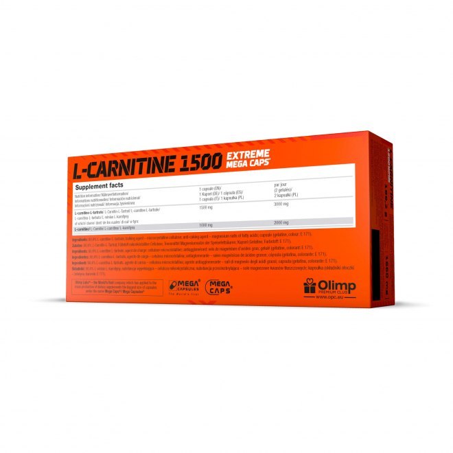 L-Carnitine 1500 Extreme Mega Caps 120 tabletek