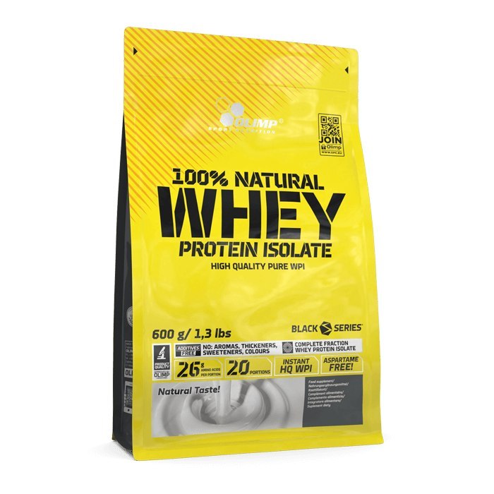 100% Natural Whey Protein Isolate 600 g (worek)