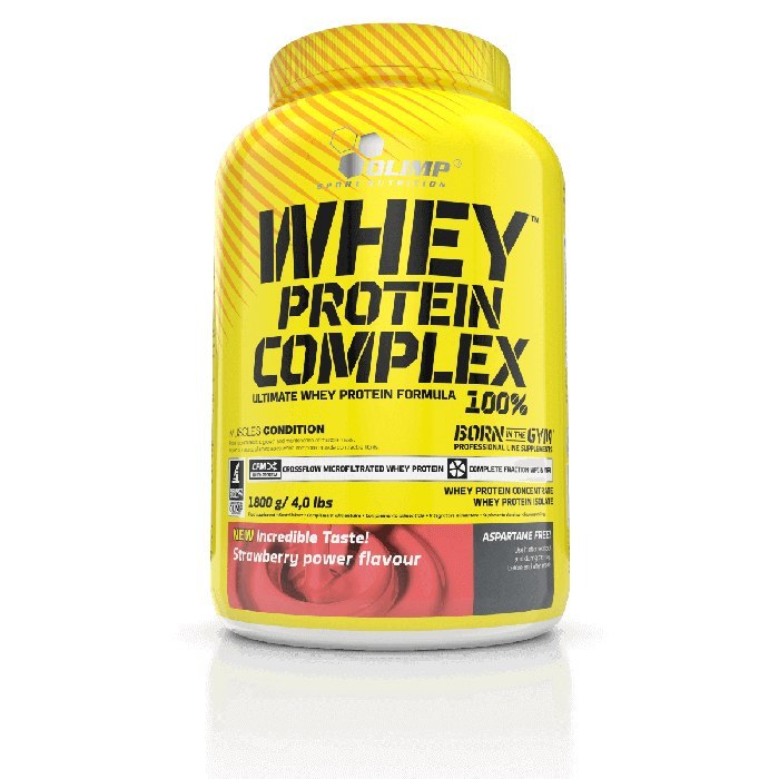 Whey Protein Complex 100% (puszka) 1800g truskawka