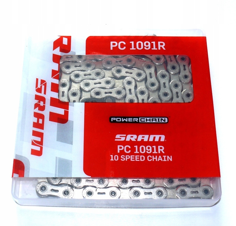 Łańcuch 10 rzędowy SRAM PC-1091R 114 ogniw + spinka