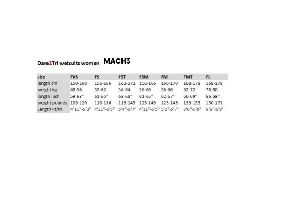 Pianka triathlonowa damska DARE2TRI Mach 3 0.7 rozm. FXS