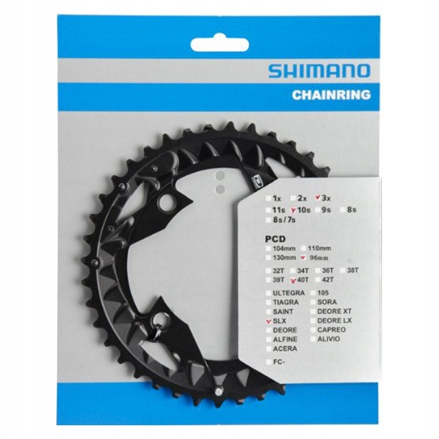 Zębatka rowerowa przednia Shimano SLX FC-M672 40T