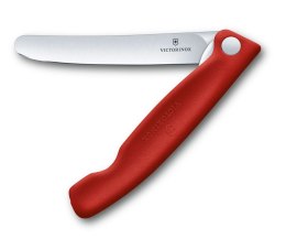 Składany nóż do warzyw i owoców Victorinox, 11 cm, czerwony